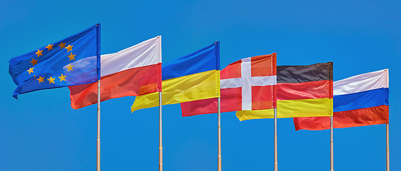 Image showing Flags of Different Countries