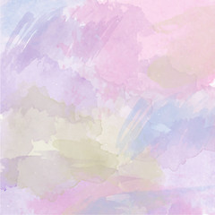 Image showing Abstract vector hand-drawn watercolor background