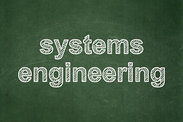 Image showing Science concept: Systems Engineering on chalkboard background