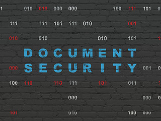 Image showing Privacy concept: Document Security on wall background