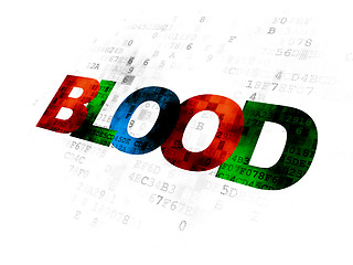 Image showing Healthcare concept: Blood on Digital background