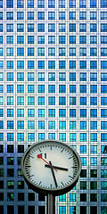 Image showing Clock and facade