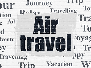 Image showing Tourism concept: Air Travel on wall background