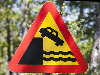 Image showing warning quay