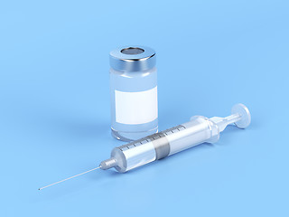 Image showing Vial and syringe