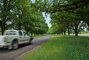 Image showing car on country road