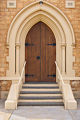 Image showing the old church door