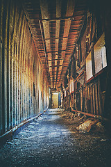 Image showing Old abandoned ruin factory damage building inside