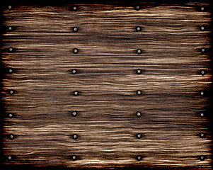 Image showing grunge old wood planks