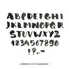 Image showing Modern ink Alphabet font.