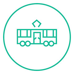 Image showing Tram line icon.