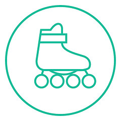 Image showing Roller skate line icon.