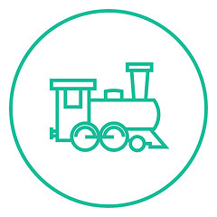 Image showing Train line icon.