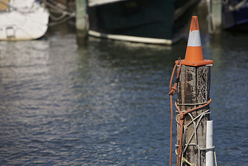 Image showing Cone on a pole