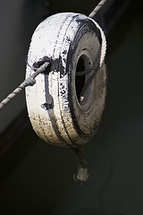 Image showing Weathered old tire