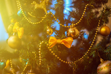 Image showing Christmas tree closeup