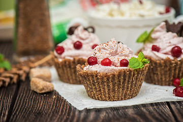 Image showing Homemade dessert from cottage cheese