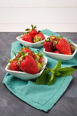 Image showing Appetizing strawberry in the bowl