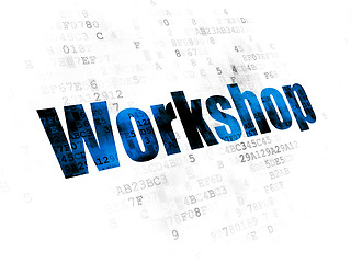 Image showing Learning concept: Workshop on Digital background