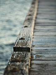 Image showing Rustic pier