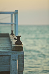 Image showing Wooden pier