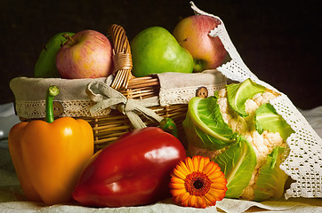 Image showing Vegetables and Fruits