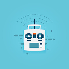Image showing Remote controll for car, drone, fly and toy.