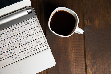 Image showing Close-up of coffee in cup