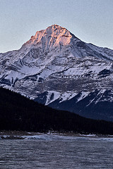 Image showing Rocky Mountains in Winter Canada