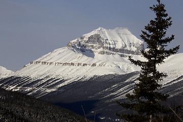 Image showing Rocky Mountains in Winter Canada