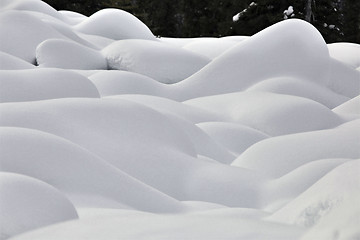 Image showing Mountain Snow Moguls