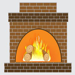 Image showing Heater from brick