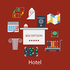 Image showing Hotel flat design