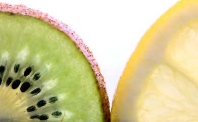 Image showing Kiwi Fruit and Lemon Slice