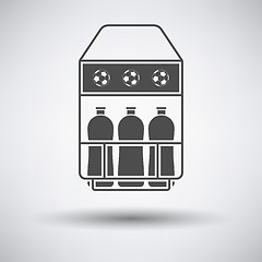 Image showing Soccer field bottle container icon 
