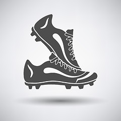 Image showing Soccer pair of boots 