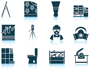 Image showing Set of flat repair icons