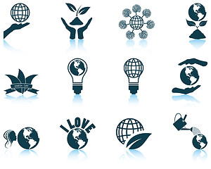 Image showing Set of Earth day icons