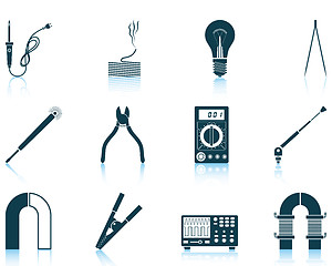 Image showing Set of soldering  icons