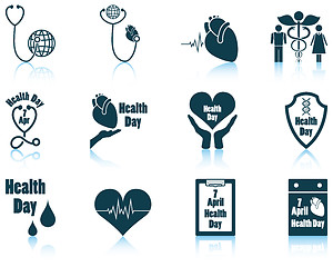 Image showing Set of Health day icons