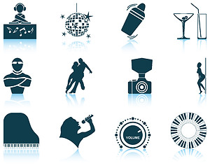 Image showing Set of Night club icons