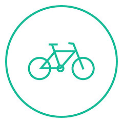 Image showing Bicycle line icon.