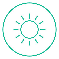 Image showing Sun line icon.