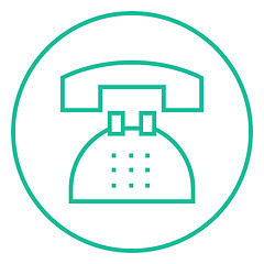 Image showing Telephone line icon.