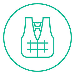 Image showing Life vest line icon.