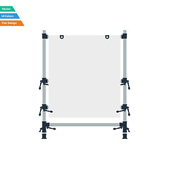 Image showing Flat design icon of table for object photography