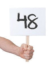 Image showing Sign with a number, 48