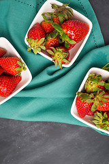 Image showing Appetizing strawberry in the bowl