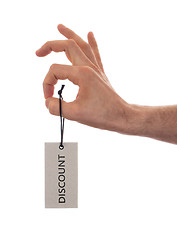Image showing Tag tied with string, price tag