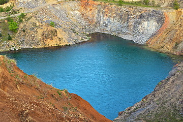 Image showing lake in old abandoned quarry